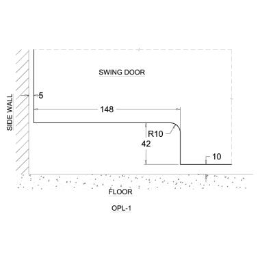Ozone Corner Patch Lock with Strike Plate OPL-1 - Image 3