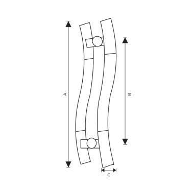 GLASS DOOR AHNDLES OGC-77 - Image 2