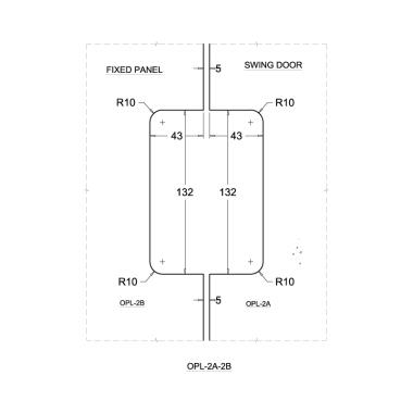 CENTER PATCH LOCK STRIKE PLATE OPL-2A - Image 2