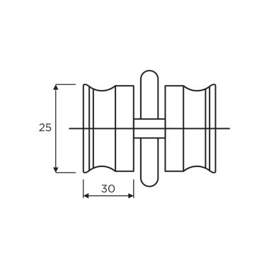 Ozone Glass Door Knob ODK-22-PSS - Image 3