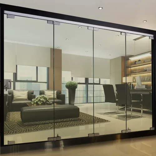 sliding folding glass door image