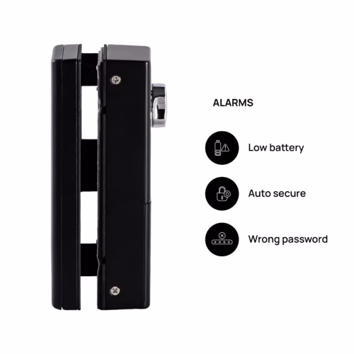 Image showing Ozone Finger Print Glass To Glass Lock OZ-FGL-Life-G2G